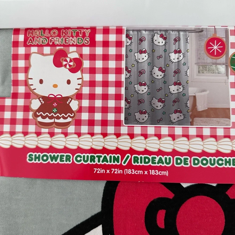 Collectible Hello Kitty  Shower Curtain 72in x 72in nwt‎